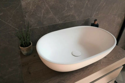 Waskom Tijn Solid Surface White Matt 55x35,5x14,5cm